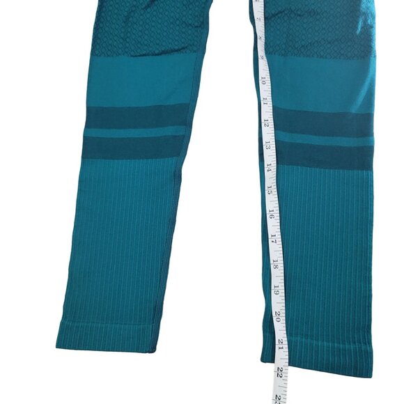 Ryderwear Women's Seamless Compression Leggings – Teal High-Waisted Size S - Picture 6 of 8